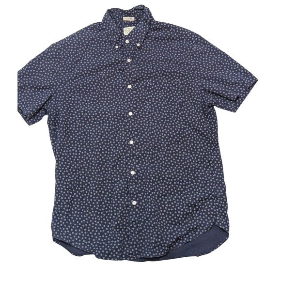 J.Crew Secret Wash Shirt Classic Stretch‎ Floral Short Sleeve Medium - Picture 1 of 12